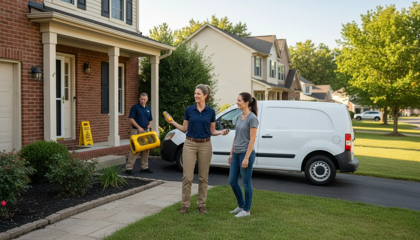 Residential water damage restoration in Stonington, IL